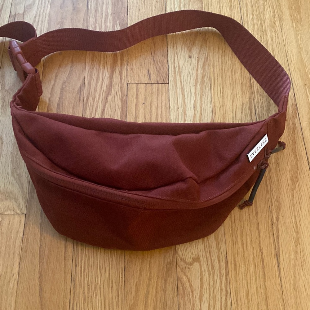 Everlane Fanny pack OS in cinnamon color great pre owned condition
